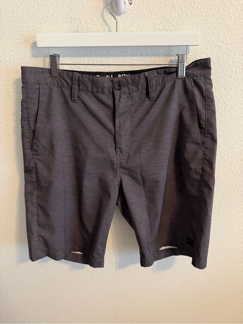 Billabong Men's Charcoal Flat Front Shorts